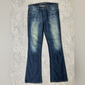 Joe's Jeans Womens 26 The Provocateur Petite Fit Dark Wash Faded Distressed